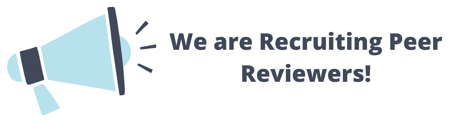 We are recruiting Peer Reviewers!