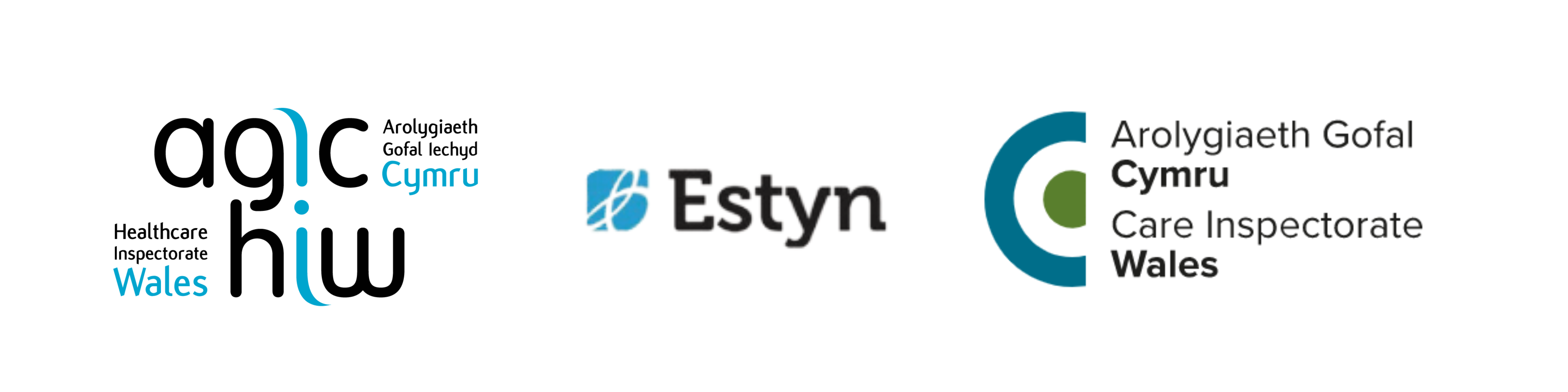 HIW CIW and Estyn Logo